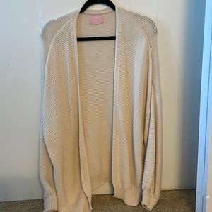 Organic knitted cardigan